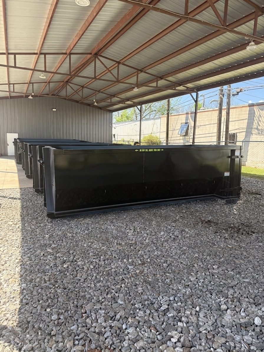 Fleet of roll-off dumpsters available to rent in the Chickasha area